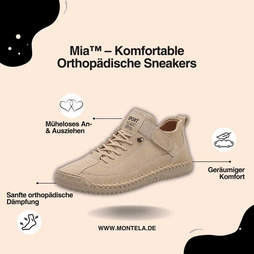 Kayla | Women's Beige Lace-Up Sneakers