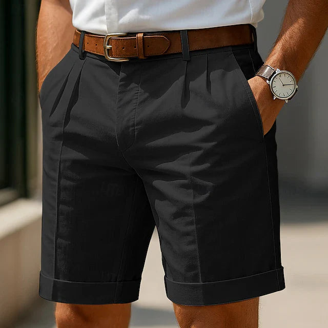 Earl - Classic Pleated Bermuda Shorts