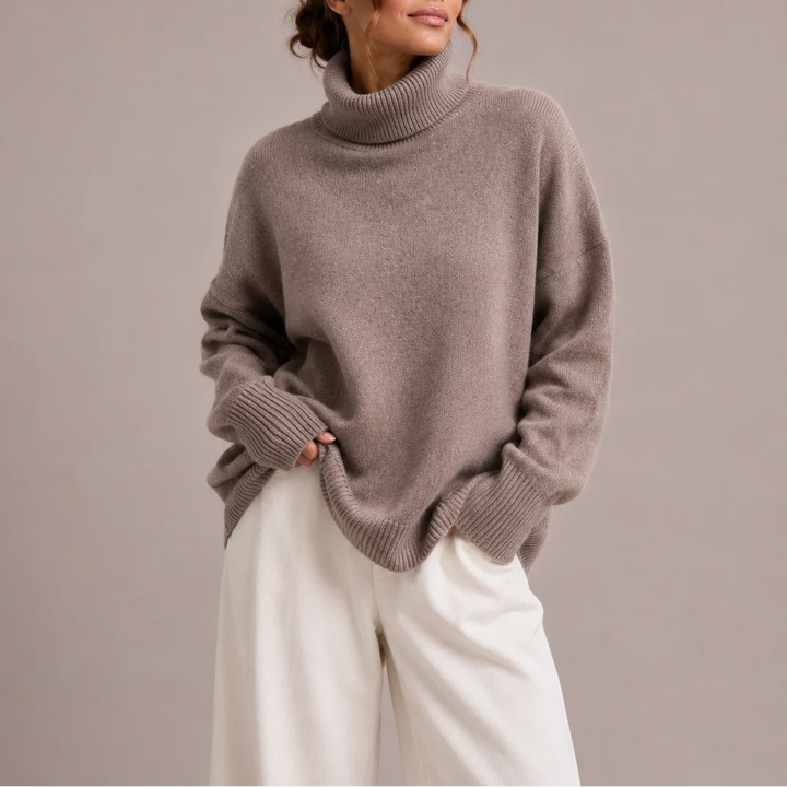 Kelsey | Women's Oversized Turtleneck Sweater