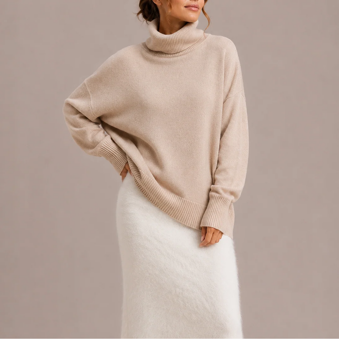 Kelsey | Women's Oversized Turtleneck Sweater