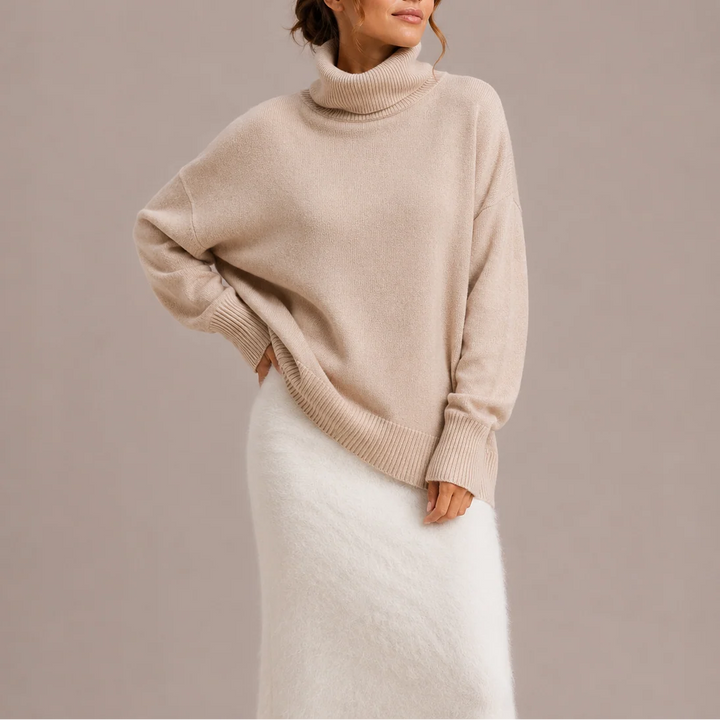 Kelsey | Women's Oversized Turtleneck Sweater