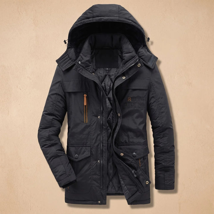 Kieran | Men's Hooded Lined Multi Pocket Winter Parka