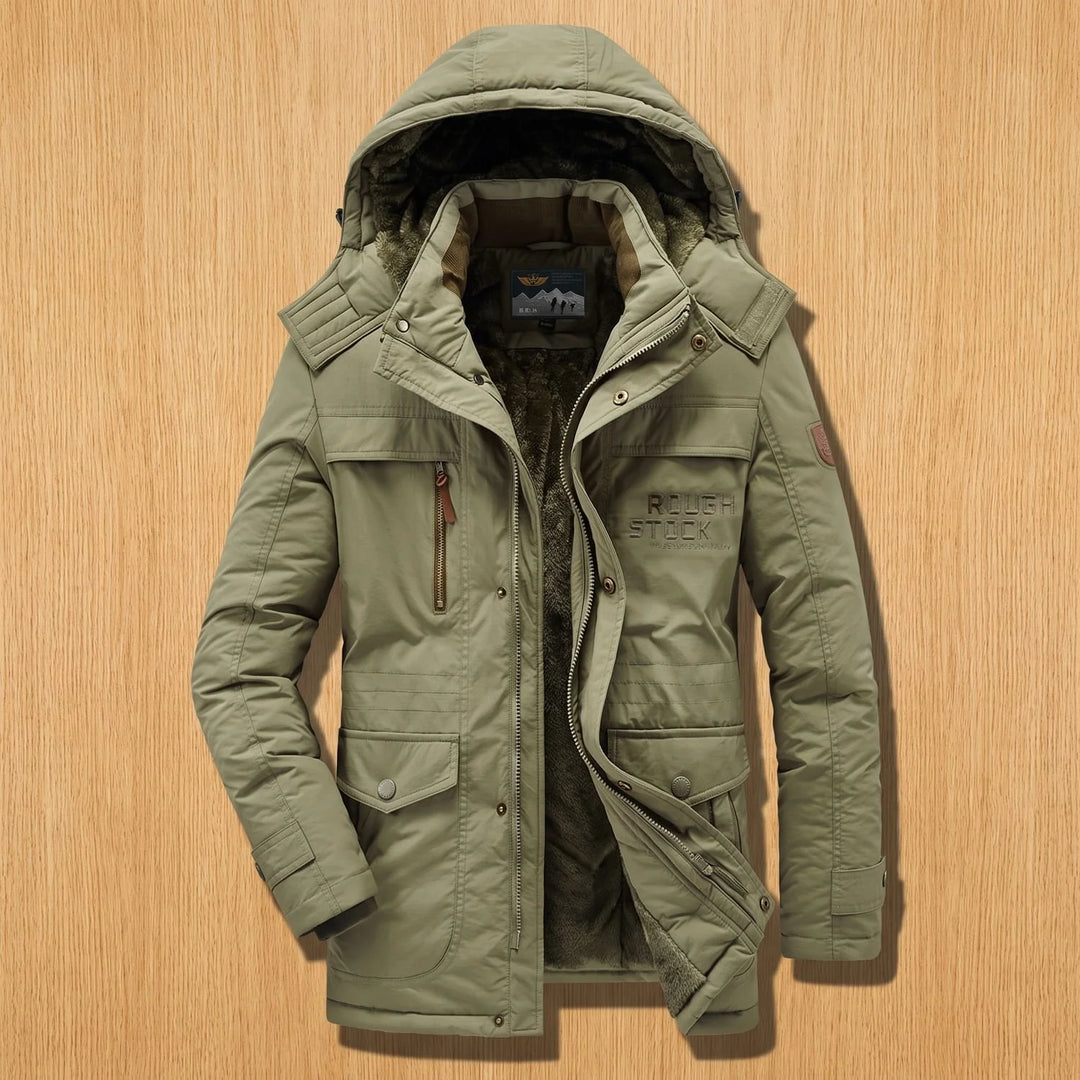 Kieran | Men's Hooded Lined Multi Pocket Winter Parka