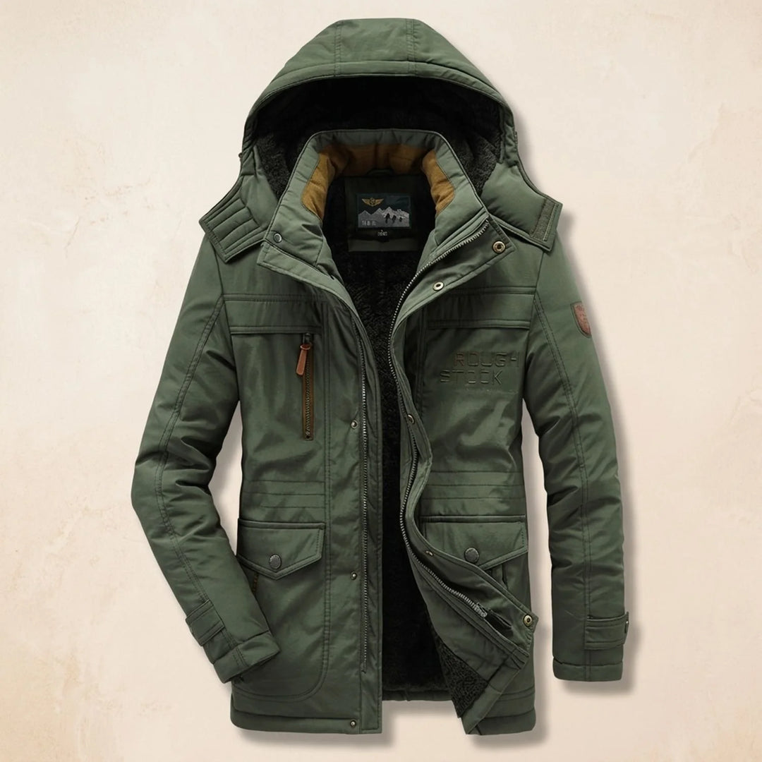 Kieran | Men's Hooded Lined Multi Pocket Winter Parka