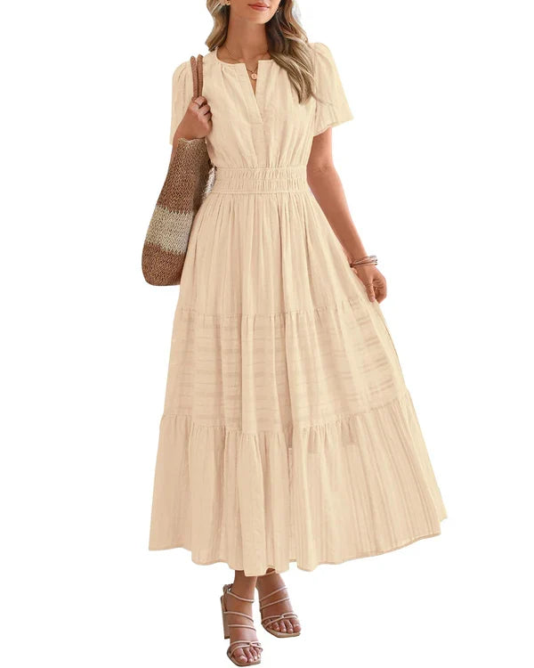 Kimberley | Women's Smocked Waist Maxi Dress