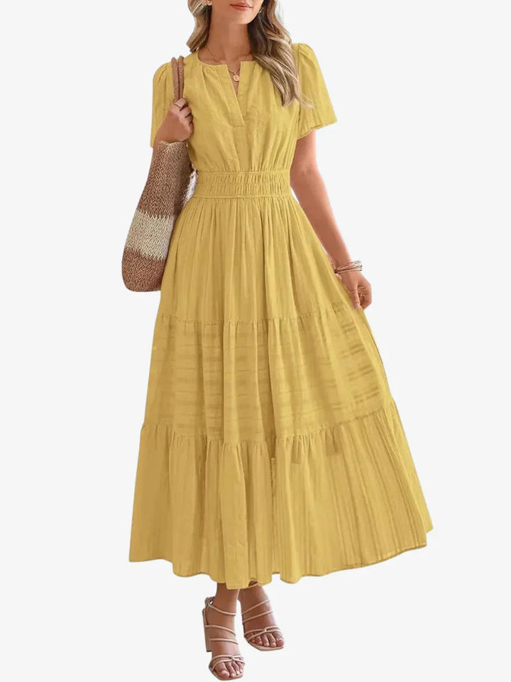 Kimberley | Women's Smocked Waist Maxi Dress