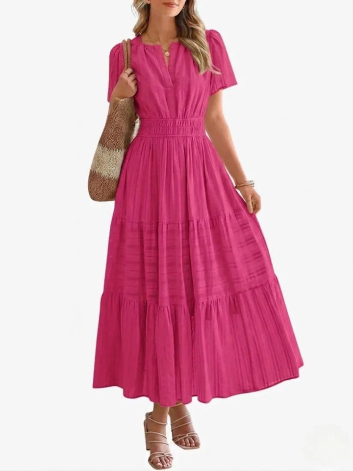 Kimberley | Women's Smocked Waist Maxi Dress