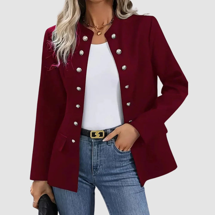 Kitty | Women's Double-Breasted Military Blazer