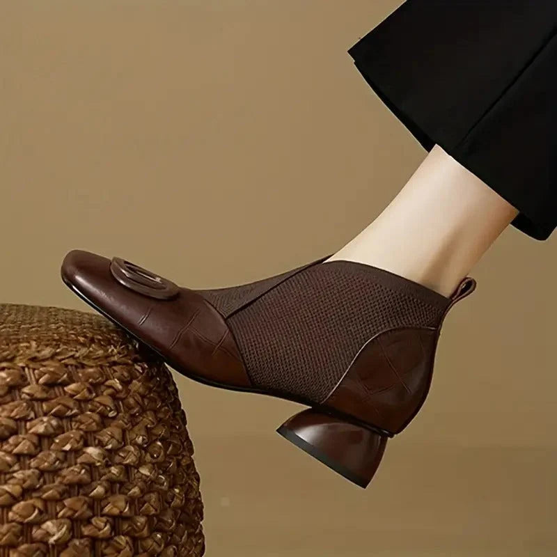 Kristen | Women's Square Toe Ankle Boots