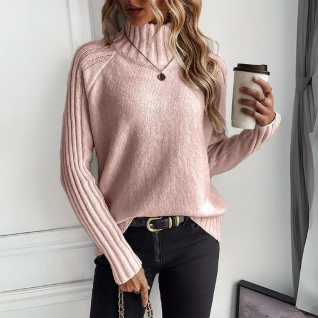 Kristin | Women's Relaxed Turtleneck Sweater