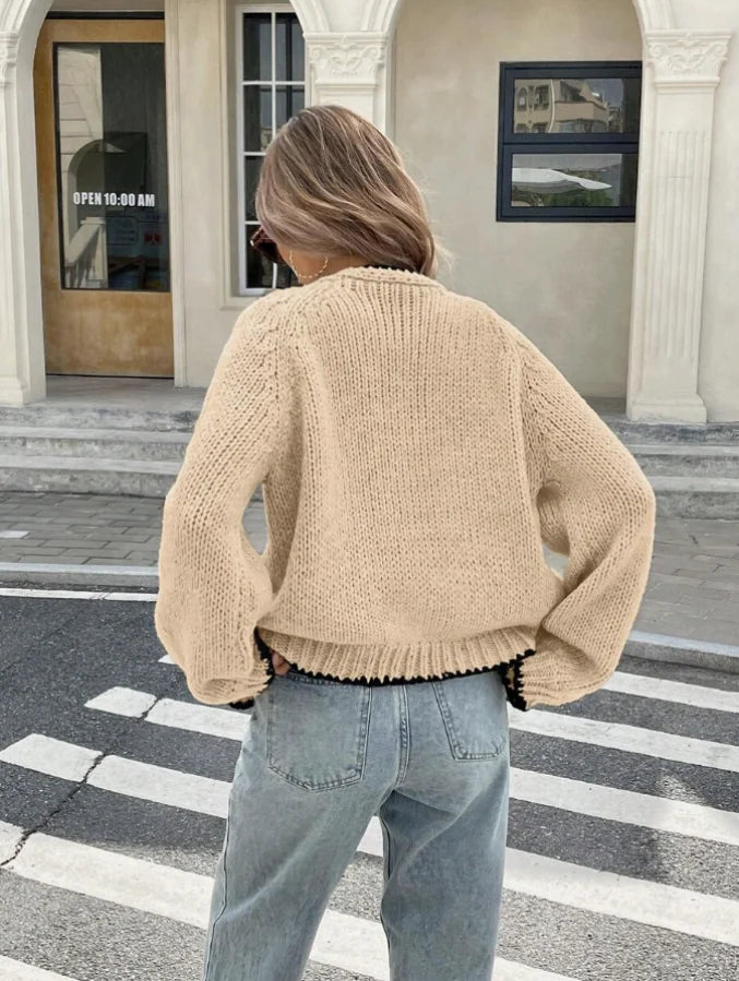 Kyla | Women's Cropped Bow-Front Cardigan