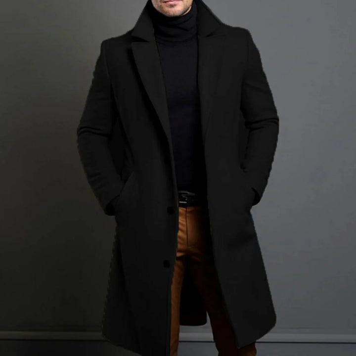 Kyle | Men's Slim-Fit Long Overcoat