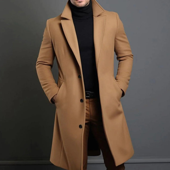 Kyle | Men's Slim-Fit Long Overcoat