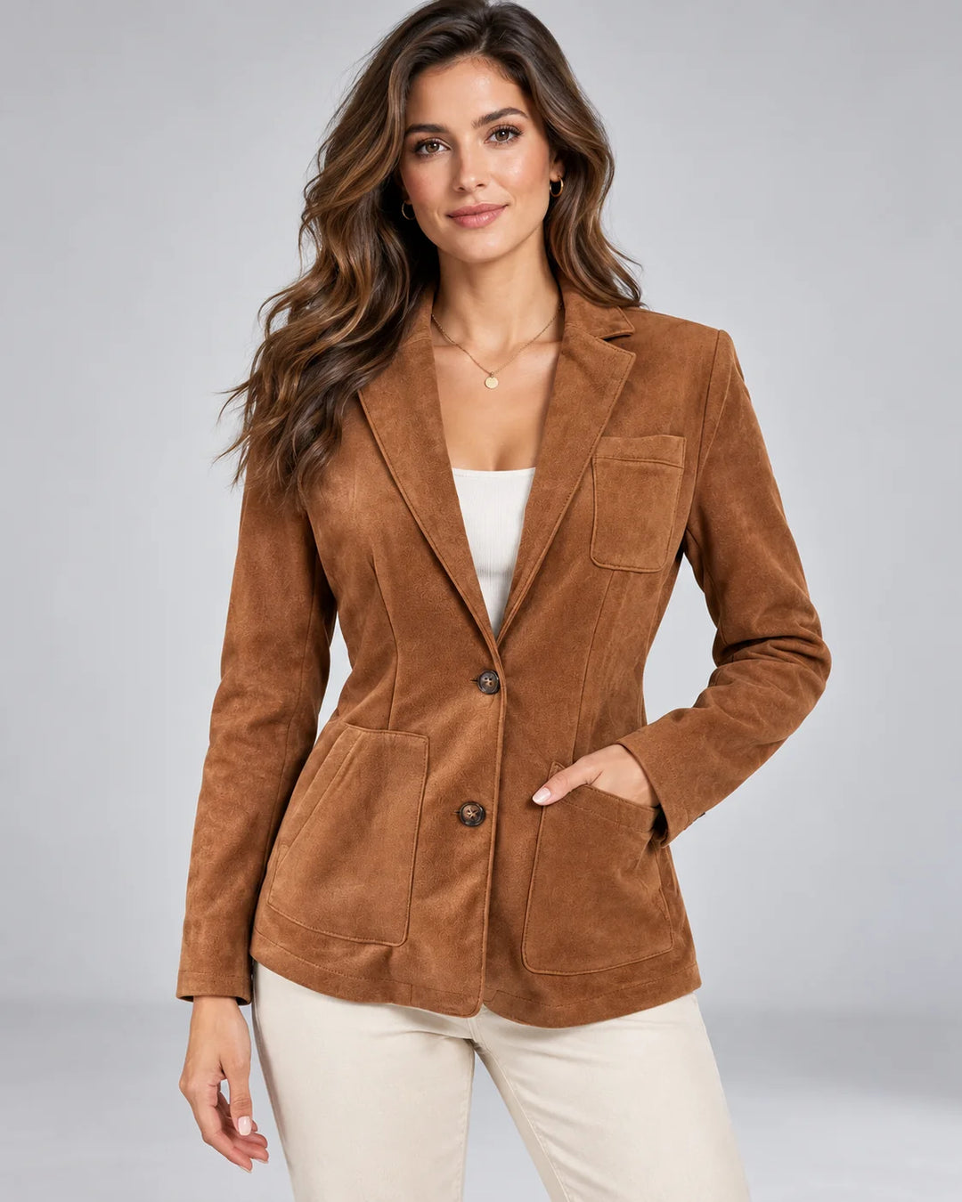 Lauren | Women's Single Breasted Patch Pocket Blazer