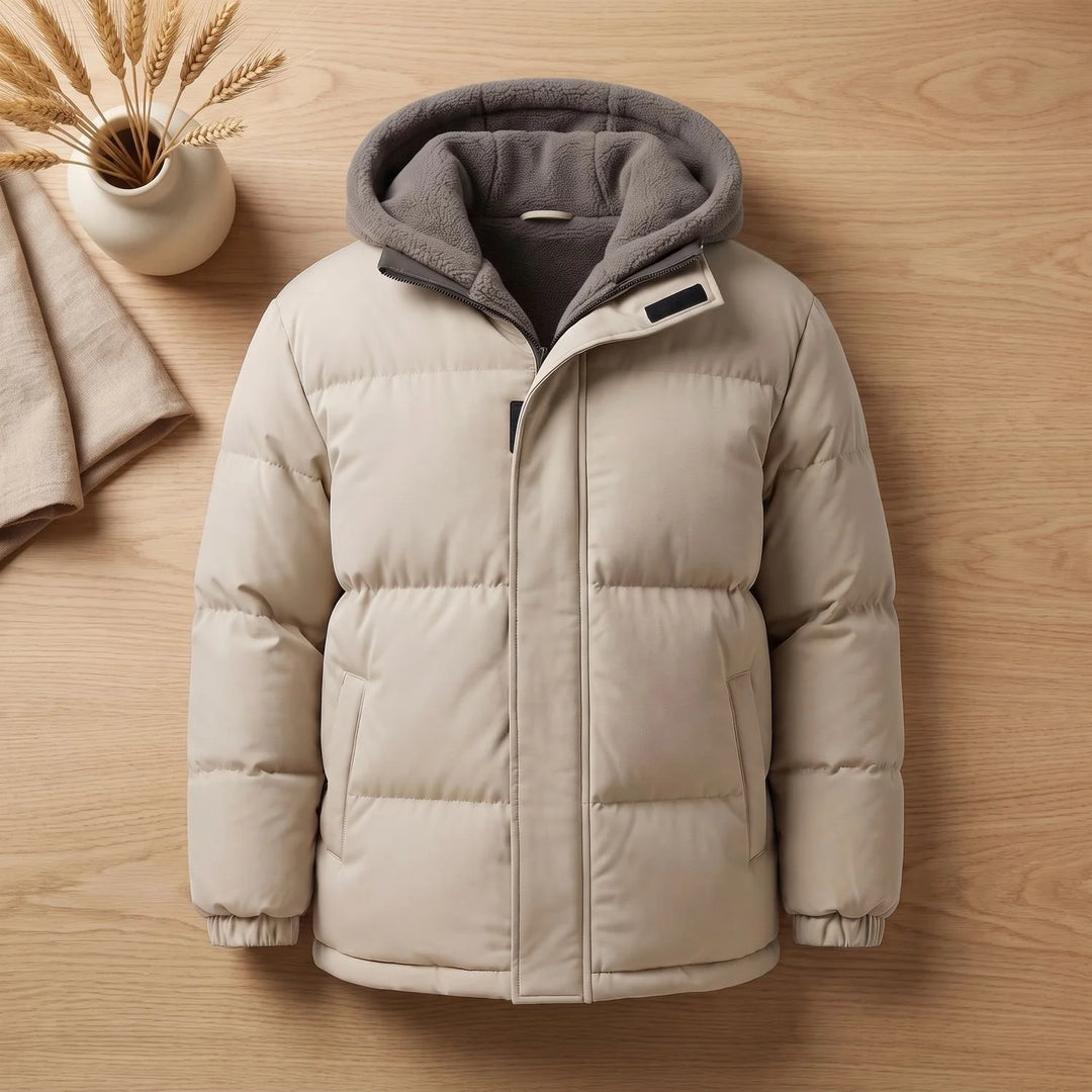 Lewis | Men's Layered Hood Quilted Puffer Jacket