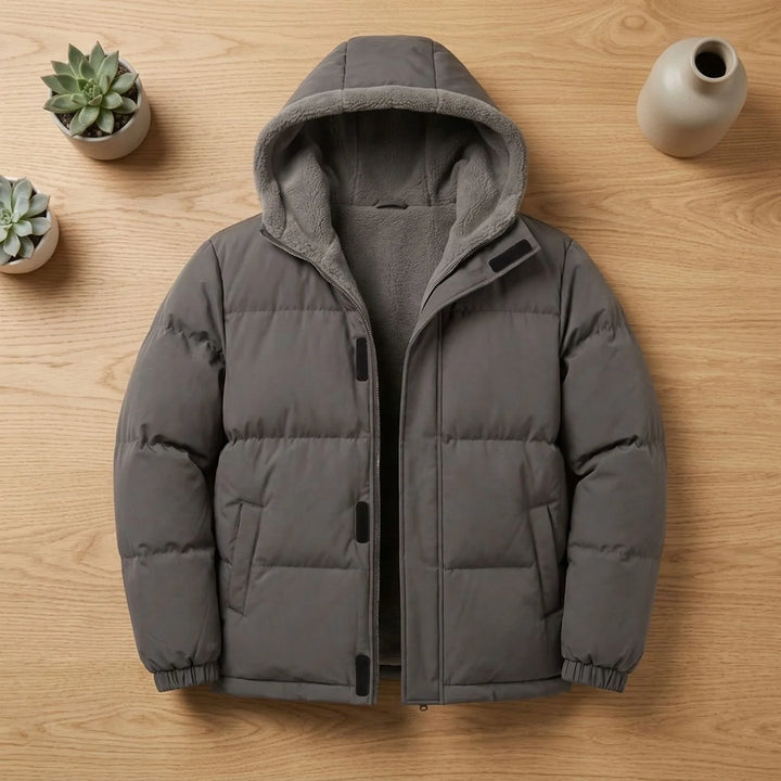 Lewis | Men's Layered Hood Quilted Puffer Jacket