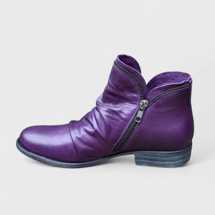 Lillian | Women's Purple Ankle Boots