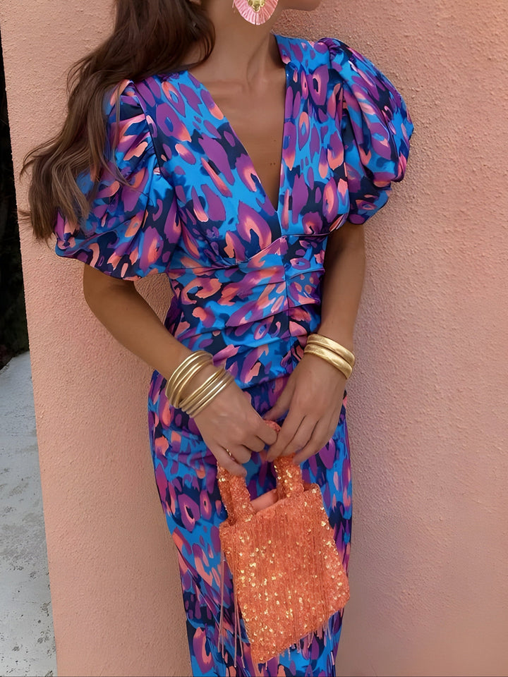 Lana - Pleated Sleeve Dress