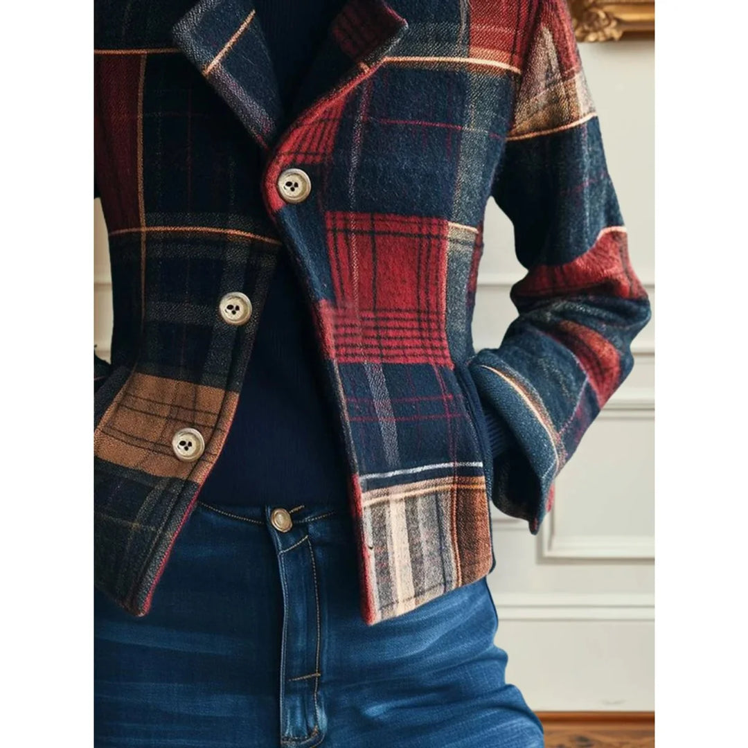 Lindsay | Women's Patchwork Plaid Jacket