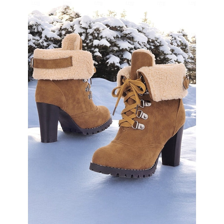 Ingram | Fur-Trimmed Lace-Up Winter Boots