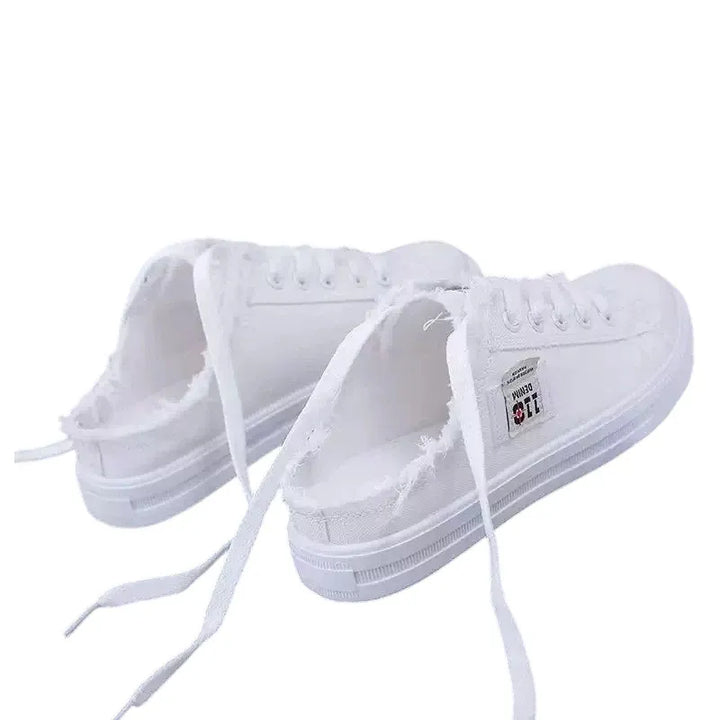 Lois | Women's Frayed Slip-On Mule Sneakers
