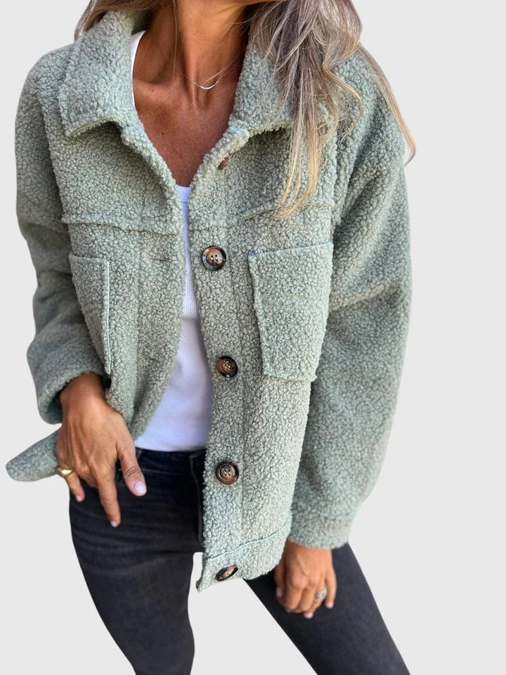 Lori | Women's Button-Front Textured Jacket