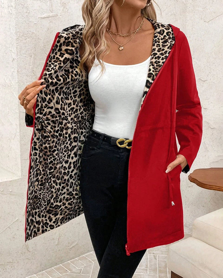 Louise | Women's Reversible Hooded Zip-Up Jacket