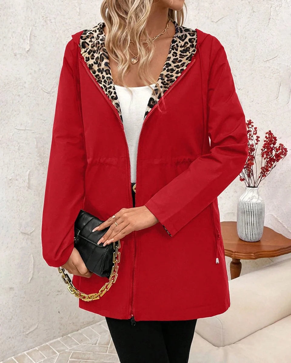 Louise | Women's Reversible Hooded Zip-Up Jacket