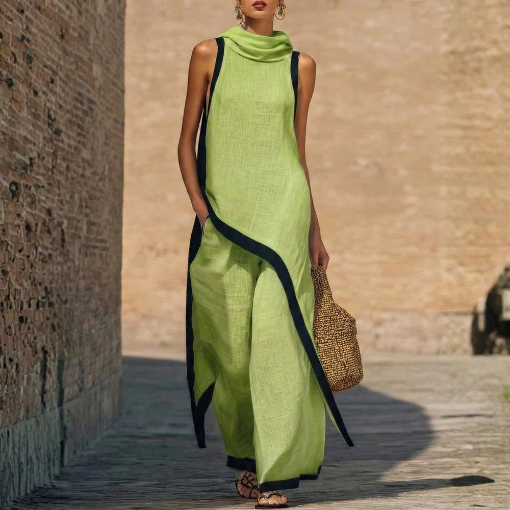Lynda | Women's Sleeveless Tunic Set