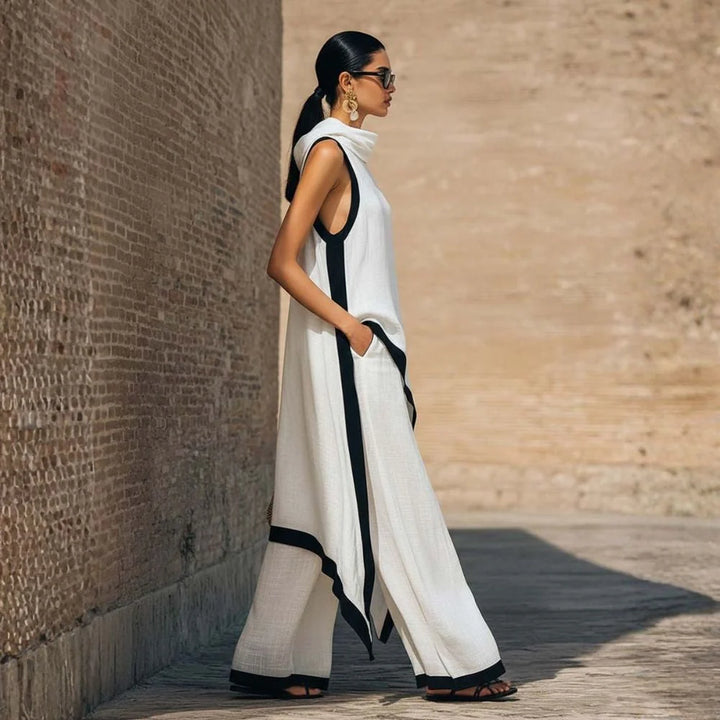 Lynda | Women's Sleeveless Tunic Set