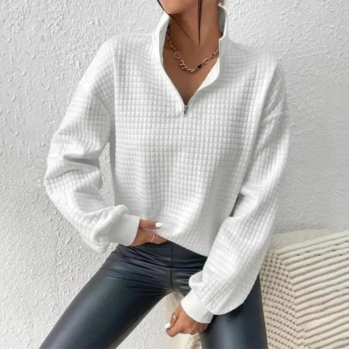 Lyne | Women's Quarter-Zip Collared Sweater