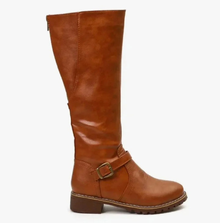 Lynne | Women's Knee-High Buckle Boots