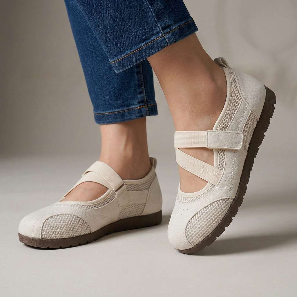 Elisa - Comfortable Mary Jane Walking Shoes