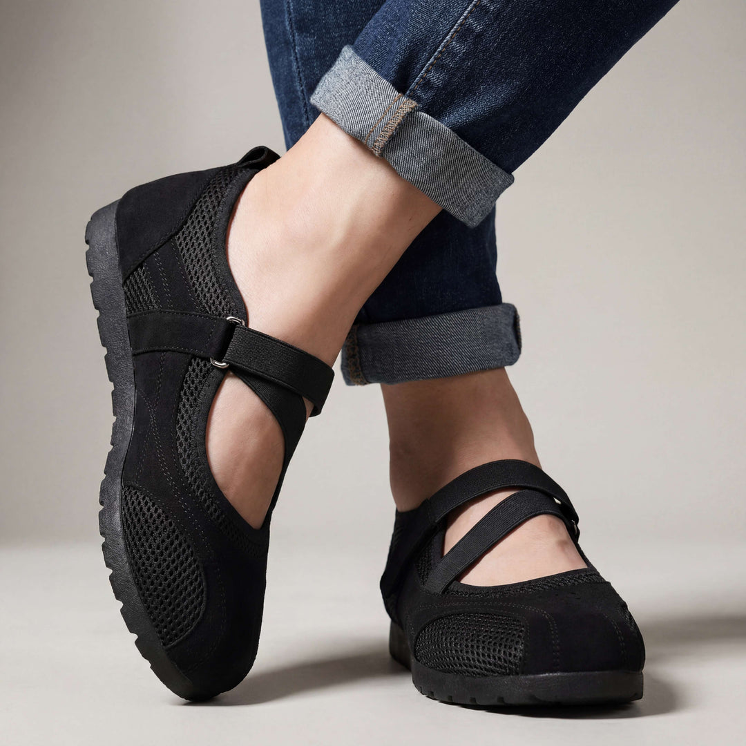 Elisa - Comfortable Mary Jane Walking Shoes