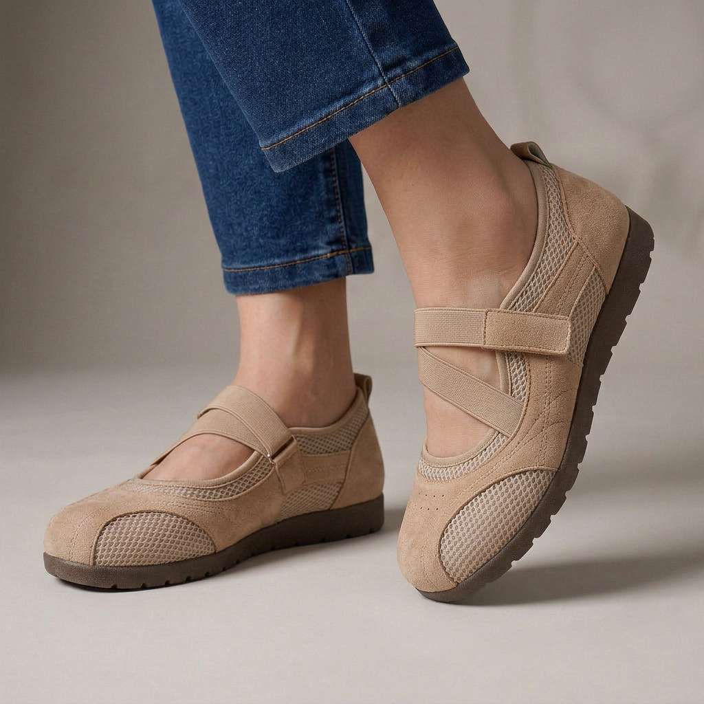 Elisa - Comfortable Mary Jane Walking Shoes