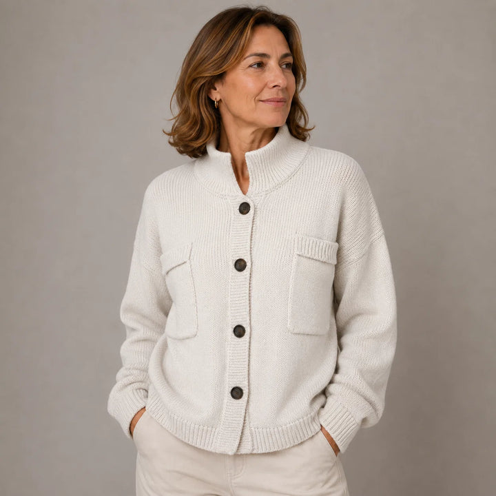 Marie-Claude | Women's Relaxed Button-Front Cardigan