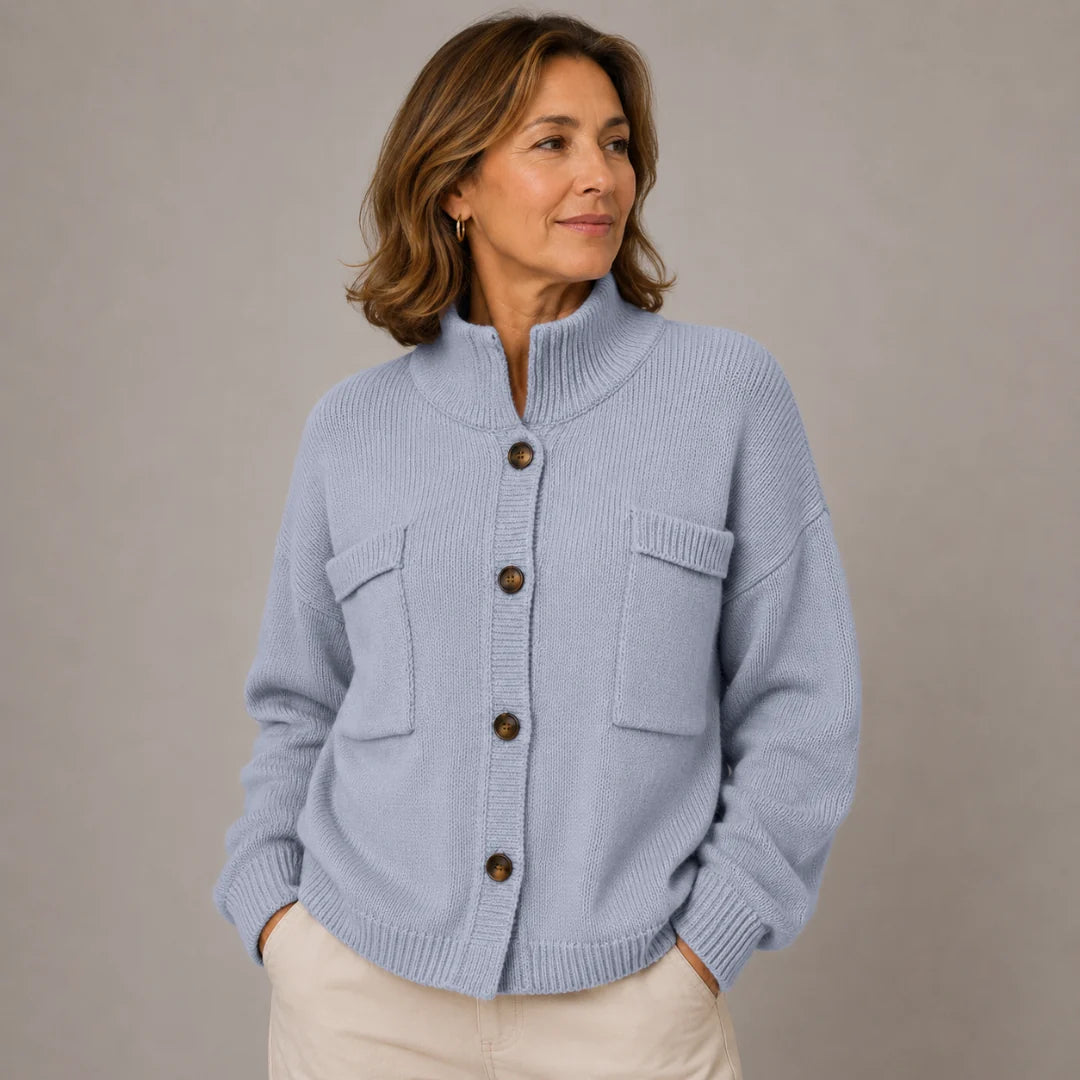 Marie-Claude | Women's Relaxed Button-Front Cardigan