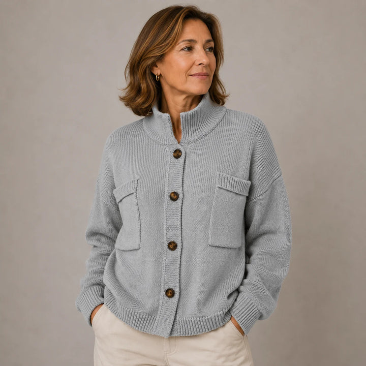 Marie-Claude | Women's Relaxed Button-Front Cardigan