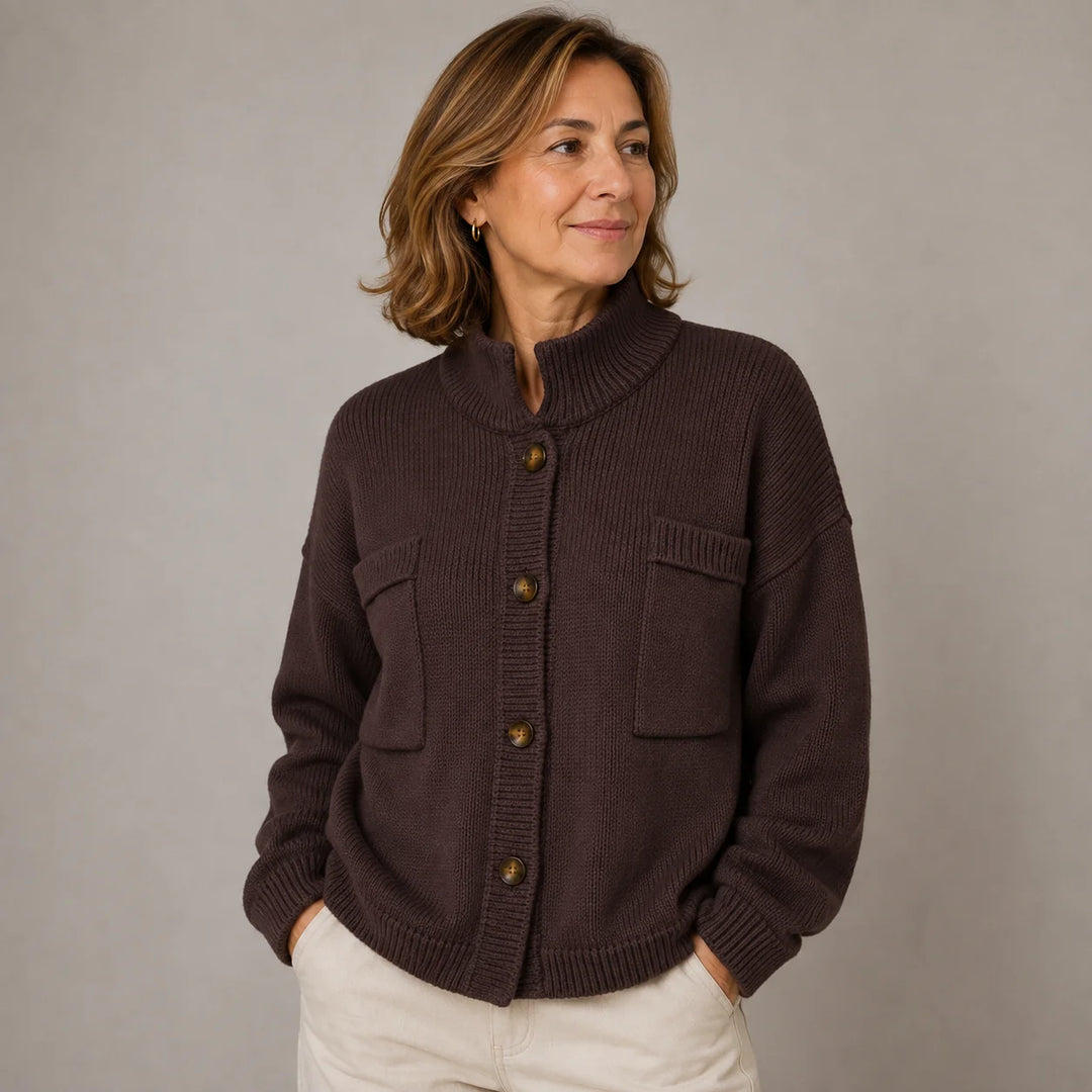 Marie-Claude | Women's Relaxed Button-Front Cardigan