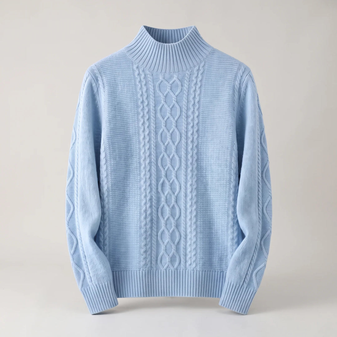 Marion | Women's Patterned Knit Turtleneck Sweater