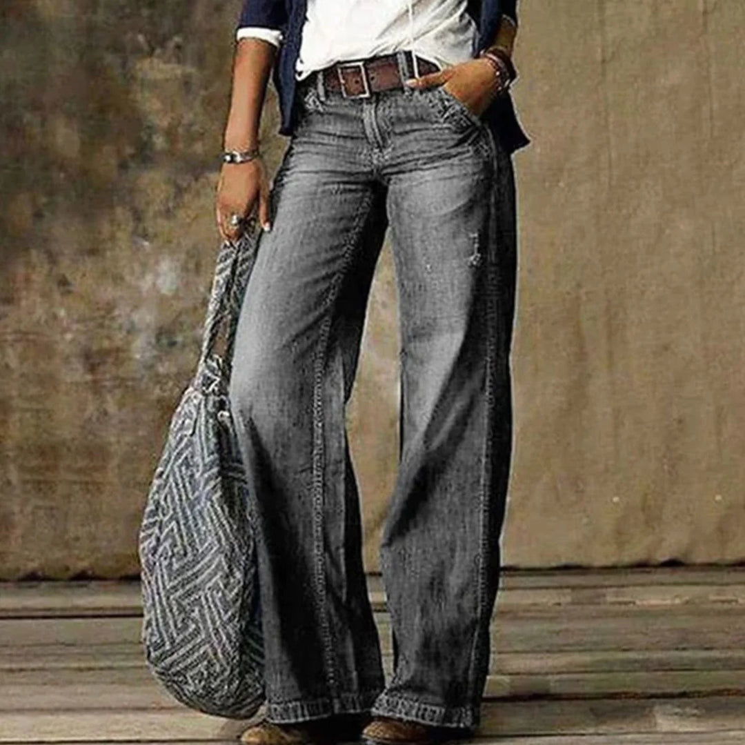 Marsha | Women's High-Waist Wide-Leg Jeans