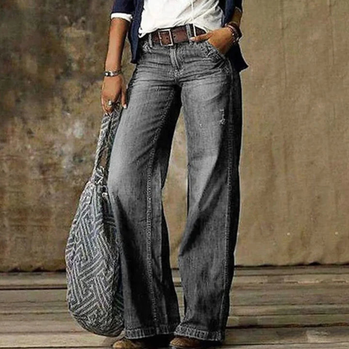 Marsha | Women's High-Waist Wide-Leg Jeans