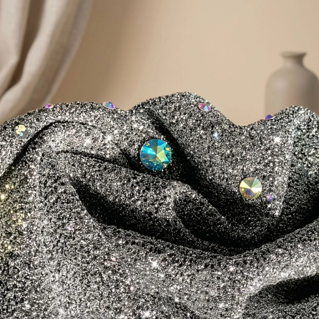 Matilda | Women's Sequin V Neck Long Sleeve Mini Dress