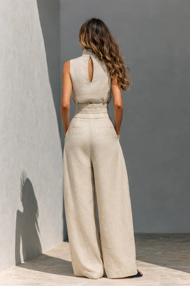 Meagan | Women's High-Waist Wide-Leg Trousers