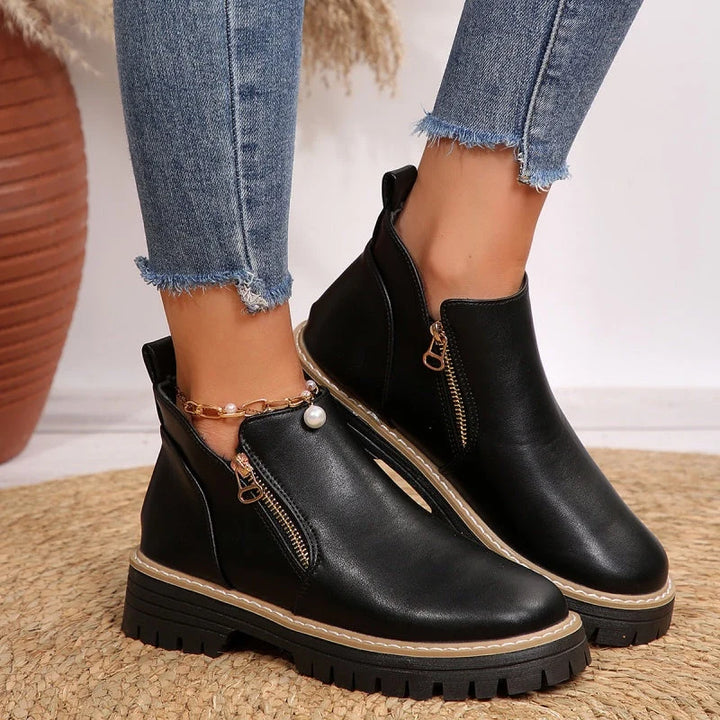 Megan | Women's Ankle Boots with Chunky Sole