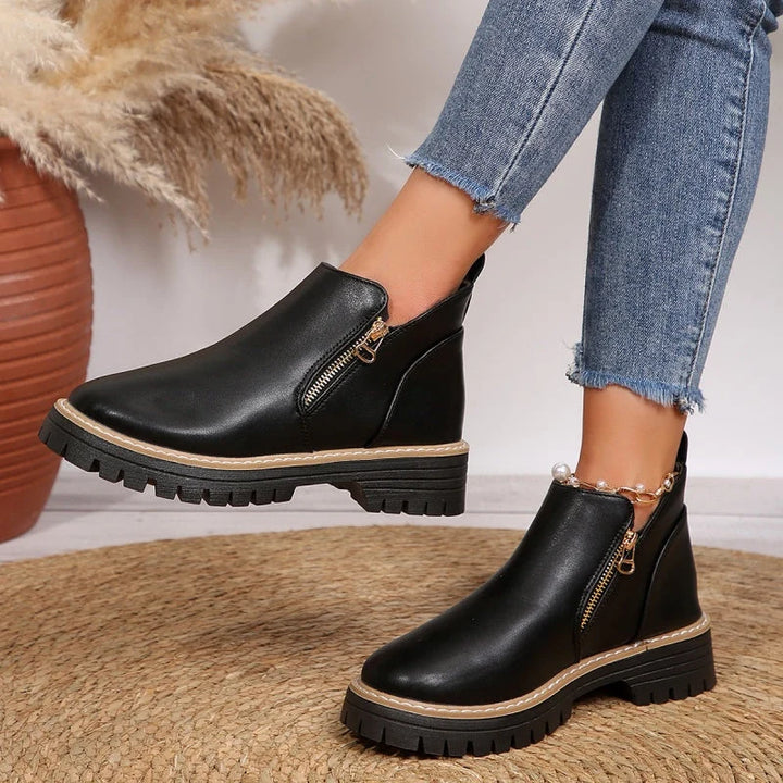 Megan | Women's Ankle Boots with Chunky Sole