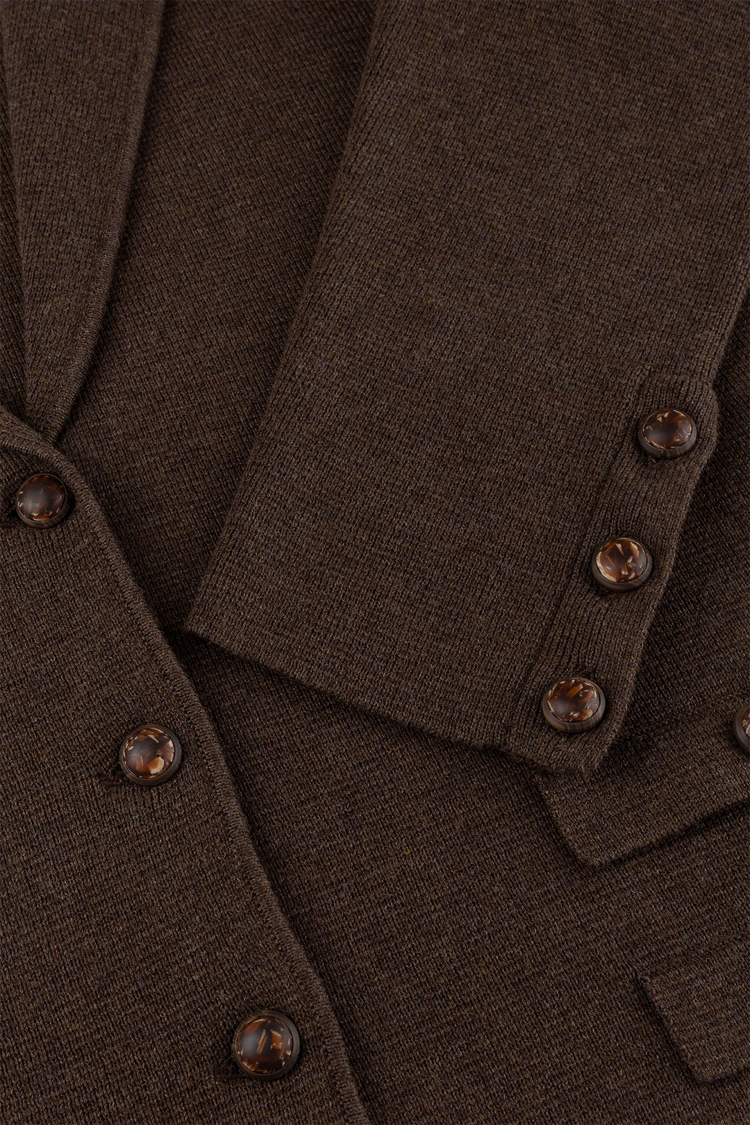 Mel | Women's Brown Tailored Cardigan Jacket