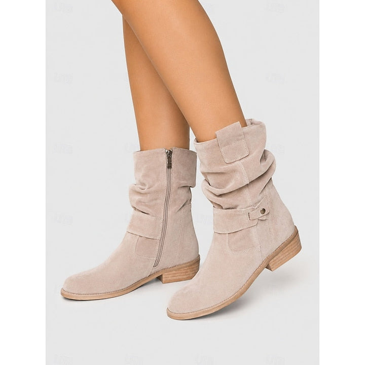 Tessa | Slouchy Buckle Ankle Boots
