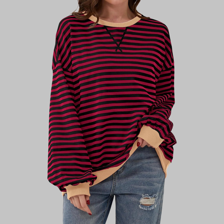 Molly | Women's Relaxed Oversized Striped Sweatshirt
