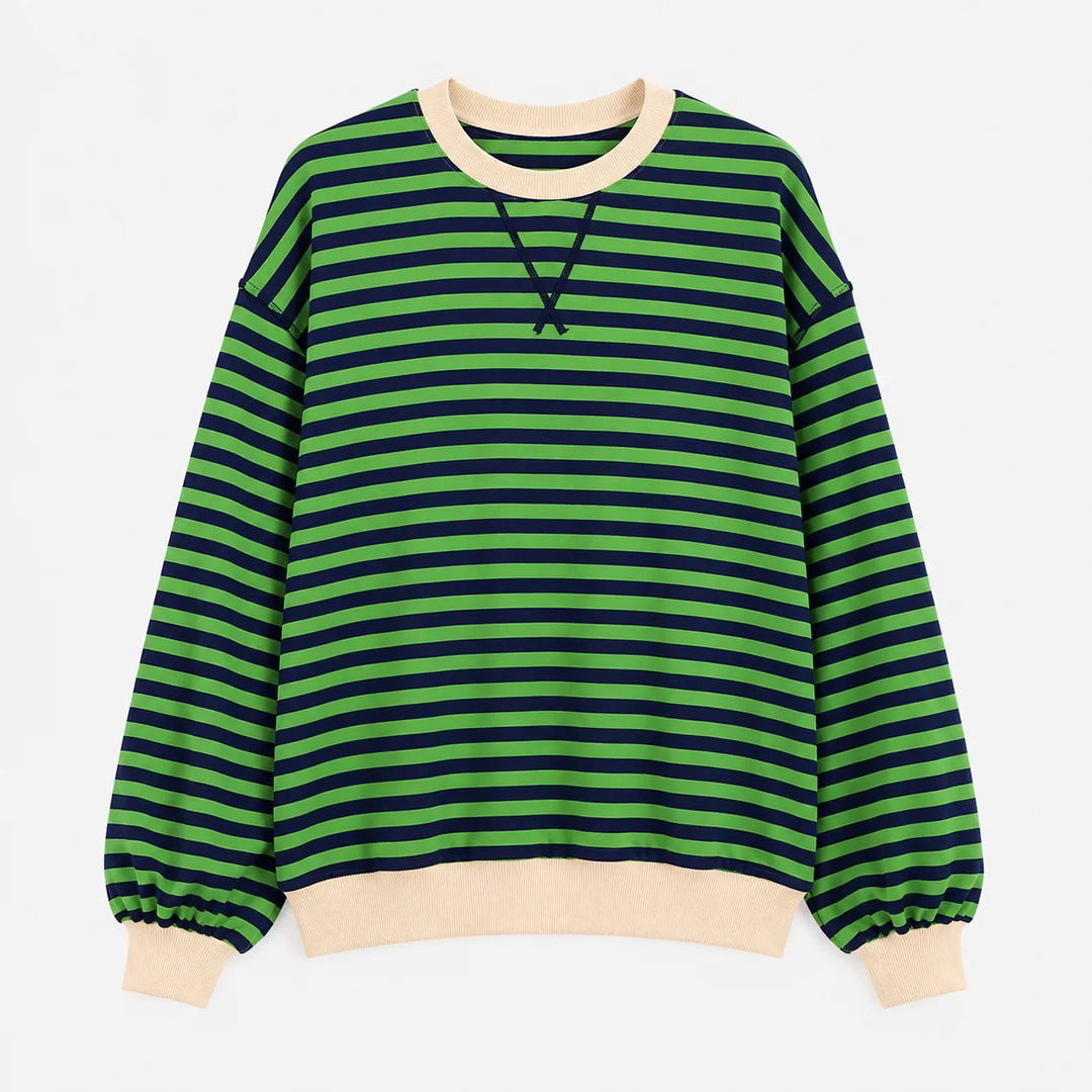 Molly | Women's Relaxed Oversized Striped Sweatshirt